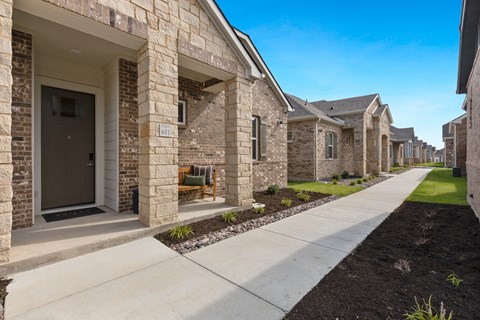 Exterior Walkway at Avilla Towne Center, TX,  75407